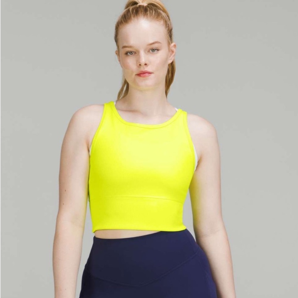 Lululemon Power Pivot Ribbed Tank Top size 8